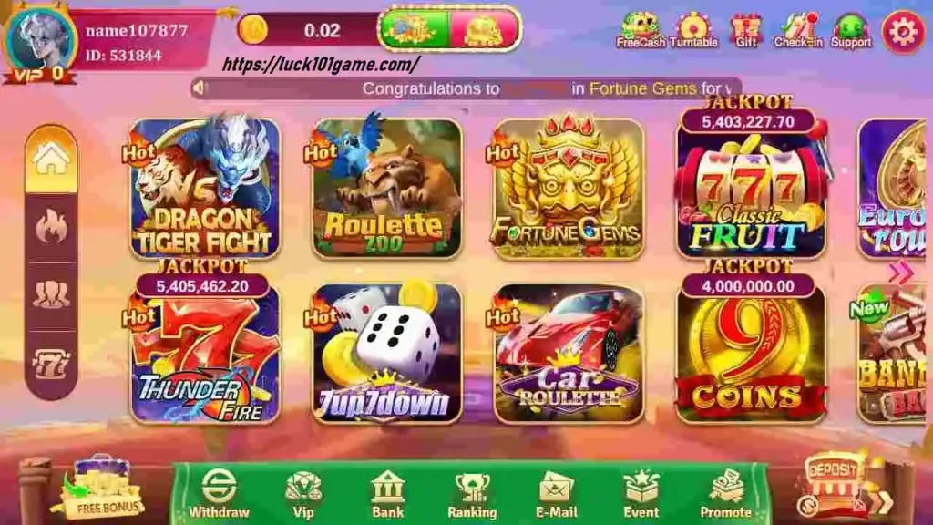 Lucky 102 Game